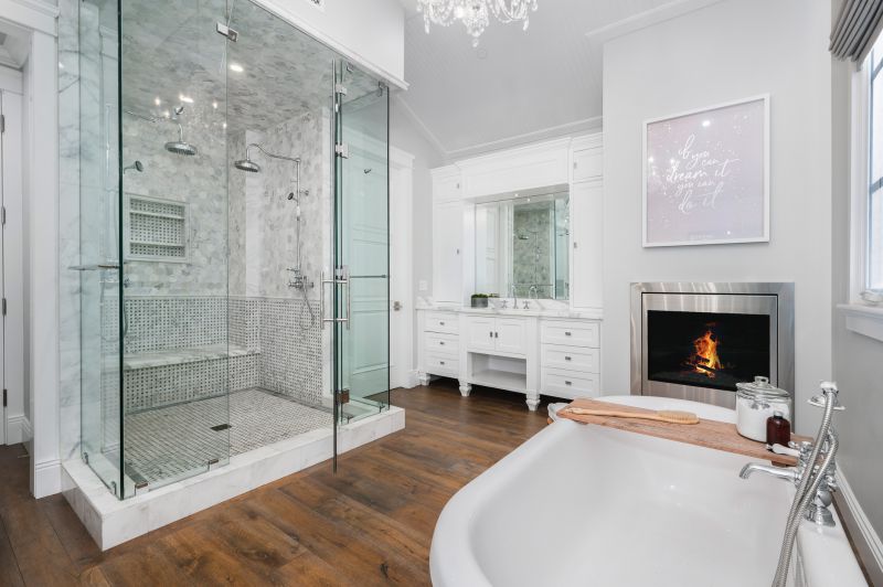 Spacious Walk-In Showers